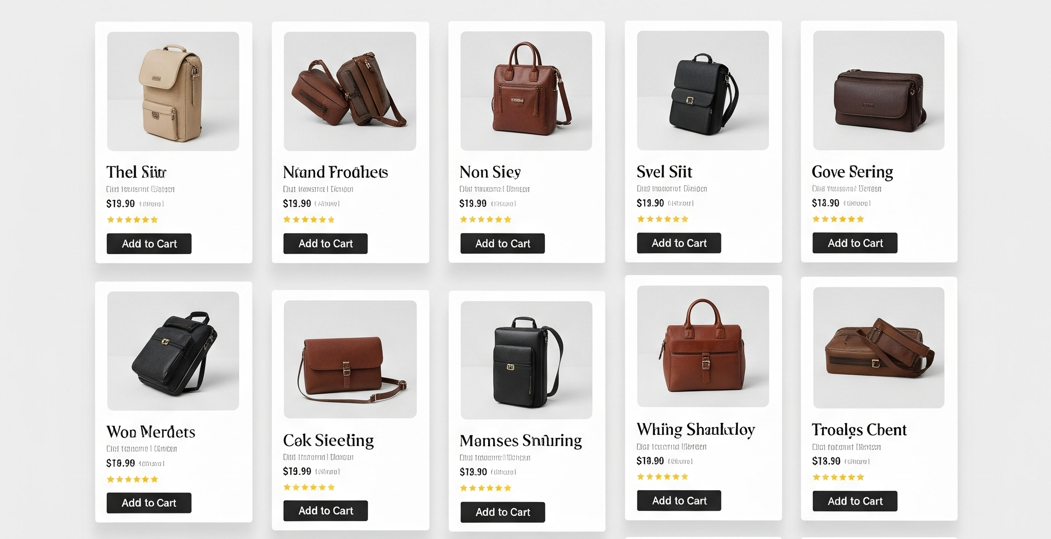 Universal Bags E-commerce Website